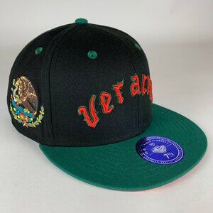 Veracruz Azules NBL Black Green Ebbets Field Flannels Fitted Hat New